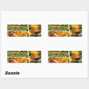 Iris ‘Michigan Pride’ [Rectangle Seal] 長方形シール Rectangular Sticker