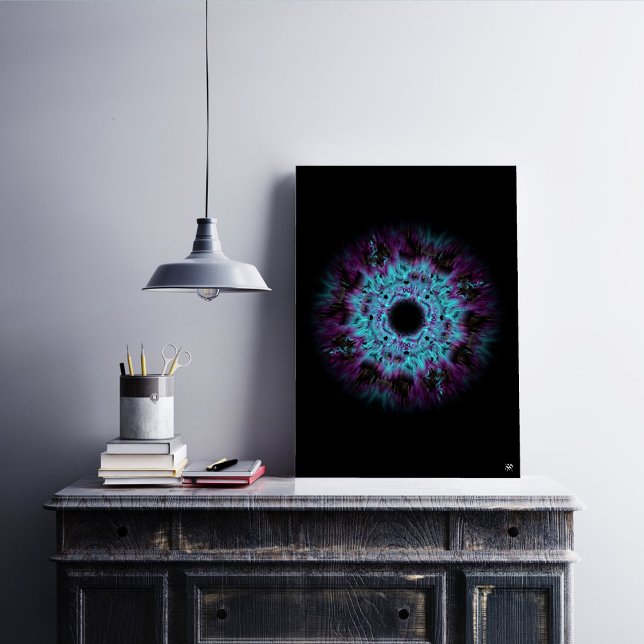 Iris nebula - colourful abstract pattern v1.1 poster (Creator Uploaded)