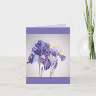 Iris note card