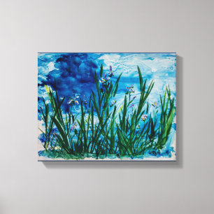 Iris on the Water Edge Canvas Print