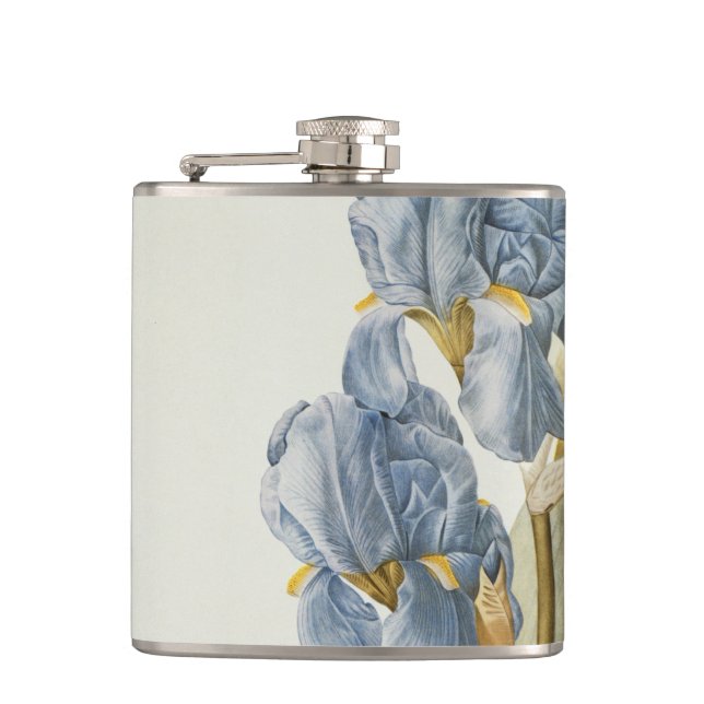 Iris Pallida, from `Les Liliacees', 1812 Hip Flask (Front)