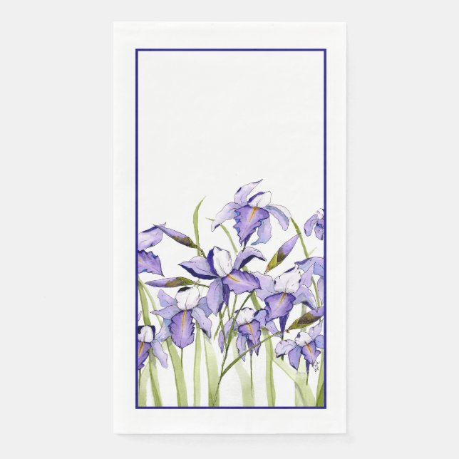 iris paper guest towels or napkins (Front)