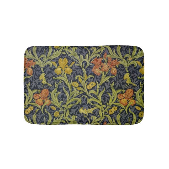 Iris Pattern (by William Morris) Bath Mat (Front)