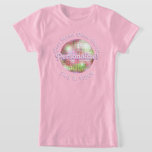 Iris Retro Disco Ball PERSONALIZED T-Shirt