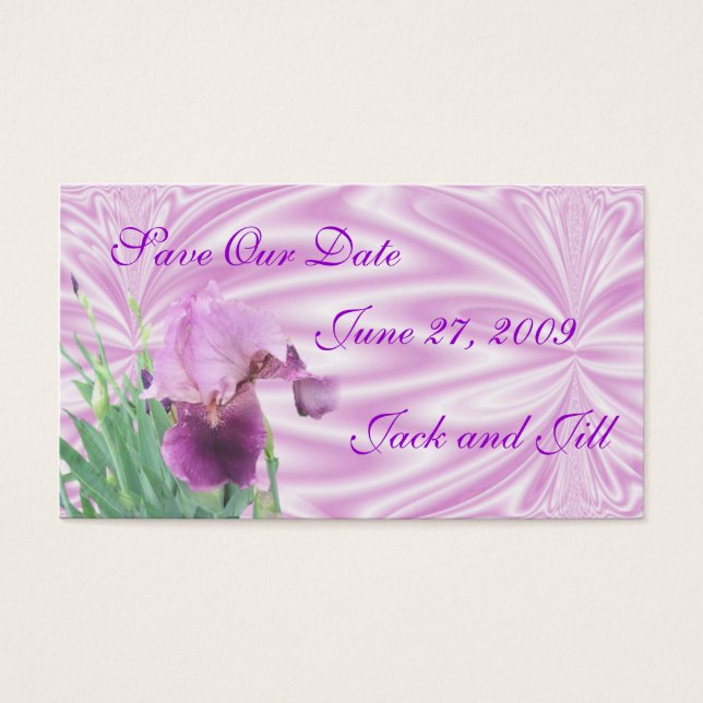 Iris Save the Date card-customise (Front)