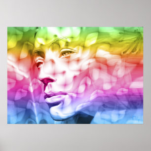 Iris  scarf poster