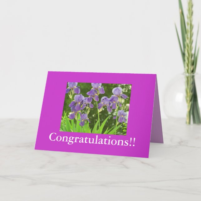iris scenic, Congratulations!! Card (Front)