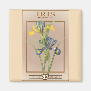 iris seed packet magnet