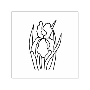 Iris Self Inking Rubber Stamp