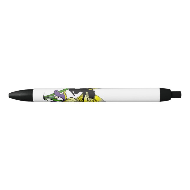 Iris Shadow Fairy Black Ink Pen (Front)