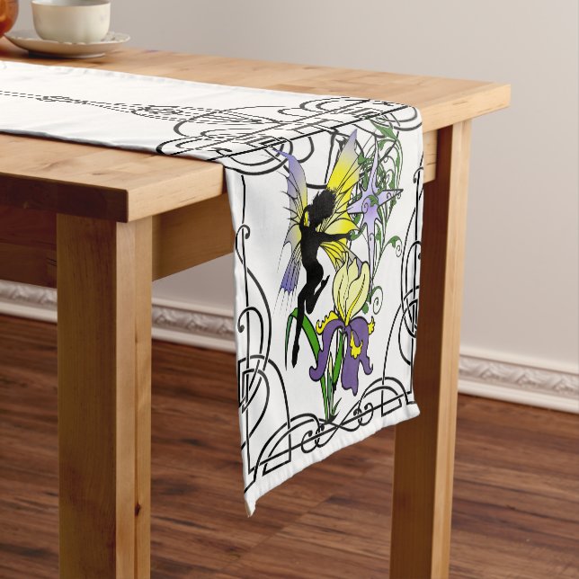 Iris Shadow Fairy Short Table Runner (In Situ)