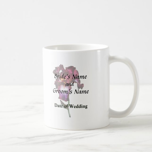 Iris Splash O' Wine Coffee Mug (Right)
