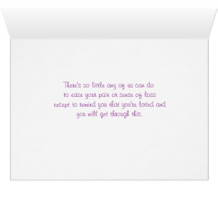 Iris Sympathy Card