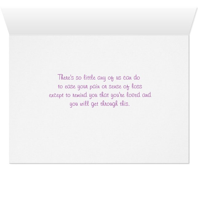 Iris Sympathy Card (Inside Horizontal (Bottom))