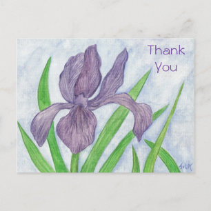 Iris Thank You Postcard