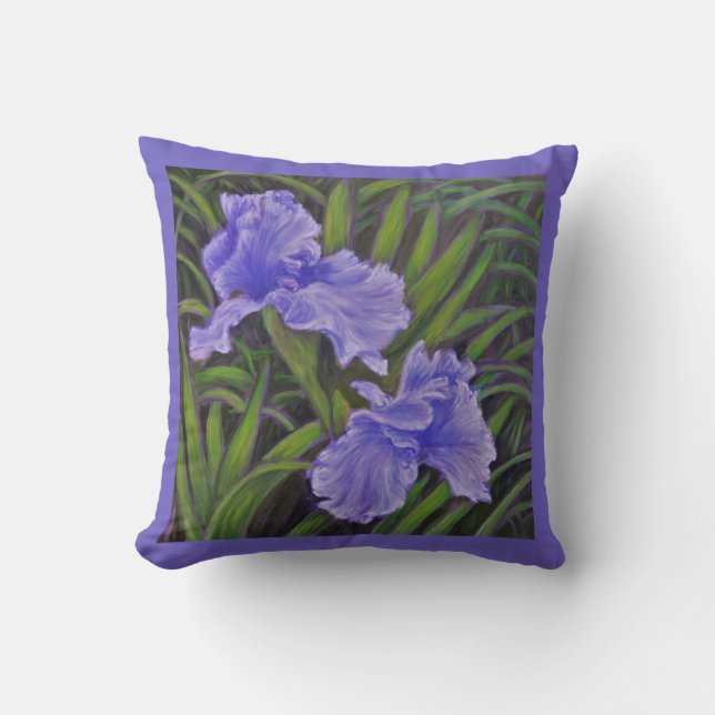 Iris Throw Pillow (Front)