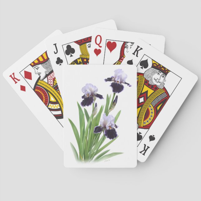 Iris Trio Playing Cards (Back)