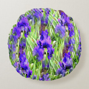 Iris Twirl..... Round Cushion