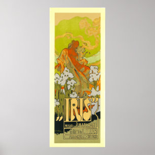 IRIS Vintage French Advertising Poster