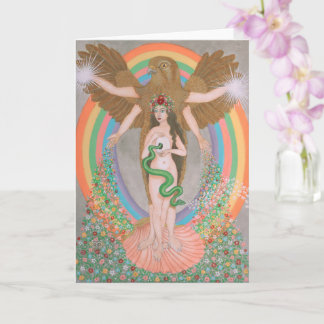 Iris welcoming spring card