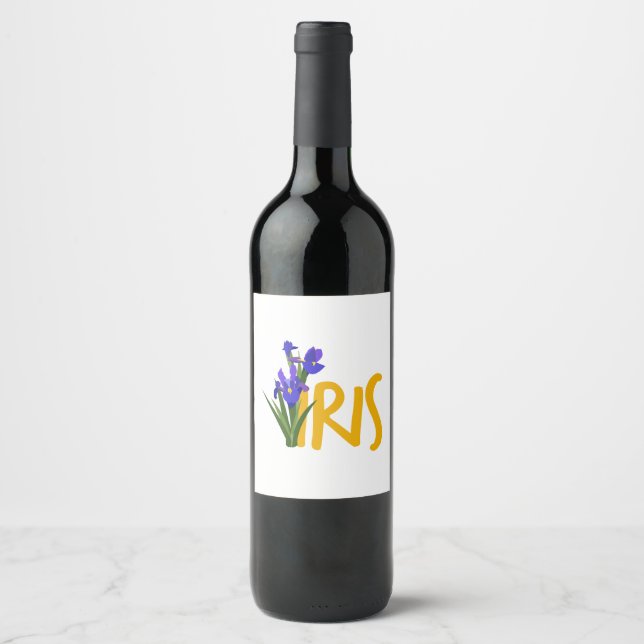Iris Wine Label (Front)