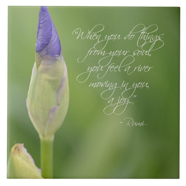 Iris with Quote Tile (Front)