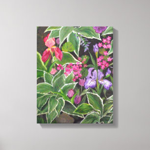 Iris wrapped canvas