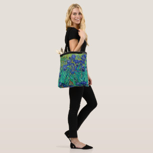 Irises (1889) by Van Gogh – Custom Text Tote Bag