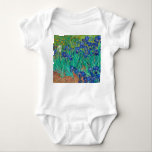 Irises, 1889 by Vincent van Gogh Baby Bodysuit<br><div class="desc">Irises,  1889 by Vincent van Gogh. Vincent Willem van Gogh was a Dutch post-impressionist painter who posthumously became one of the most famous and influential figures in the history of Western art.</div>