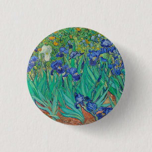 "IRISES 1889" BY VINCENT Van Gogh BADGE
