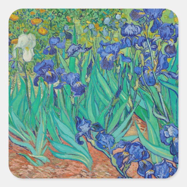 "IRISES 1889" BY VINCENT Van Gogh STICKER (Front)