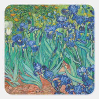 Irises, 1889 square sticker