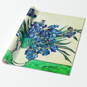 Irises (1890) by Vincent Van Gogh Wrapping Paper