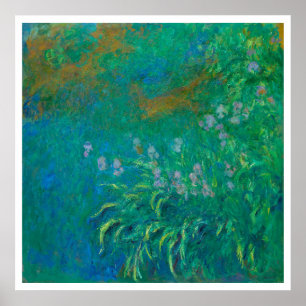 "IRISES 1914-1917" CLAUDE MONET POSTER
