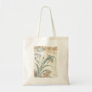 Irises and Kingfisher Tote Bag