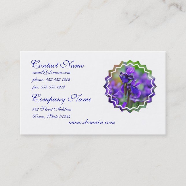 Irises Business Card (Front)