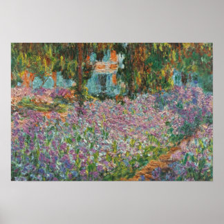 Irises by Monet Poster