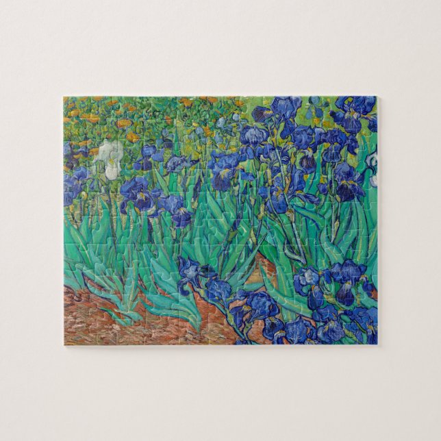 Irises by Van Gogh Art Painting Jigsaw Puzzle (Horizontal)