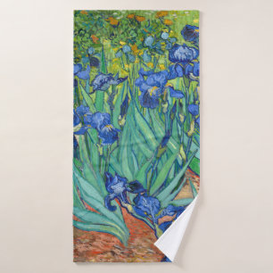 Irises by Van Gogh. Bath Towel