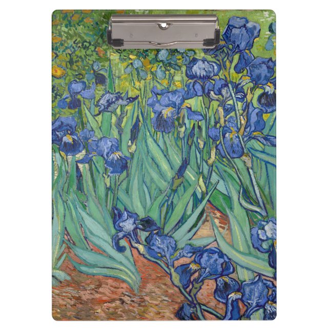 Irises by Van Gogh Clipboard (Front)