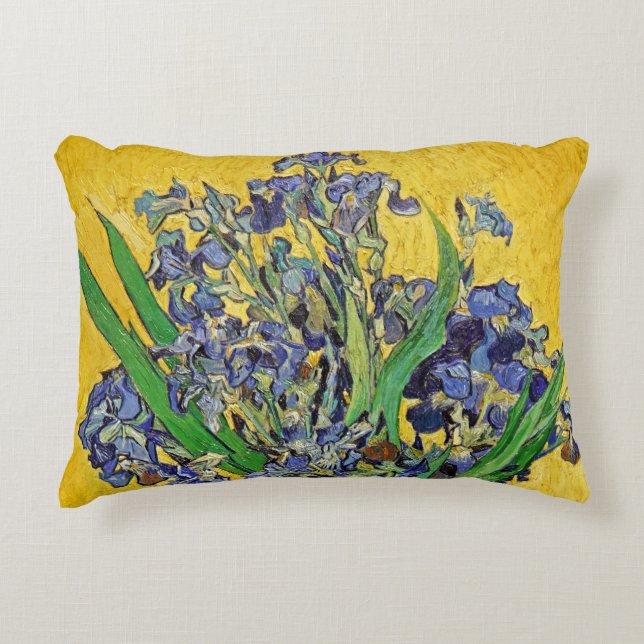 Irises by Van Gogh Decorative Cushion (Front)