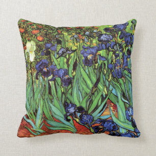 Irises by Van Gogh Fine Art Pillow