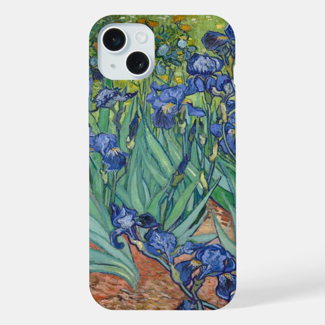 Irises by Van Gogh iPhone Case (Back)
