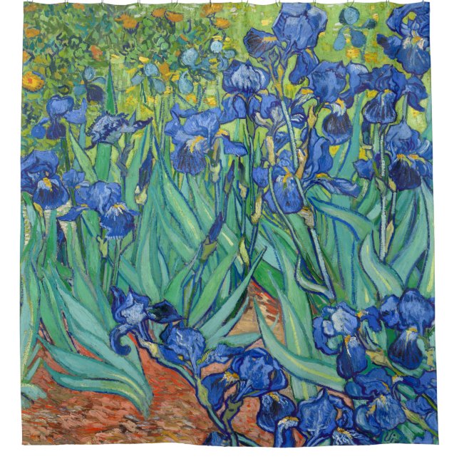 Irises by Van Gogh Shower Curtain (Front)