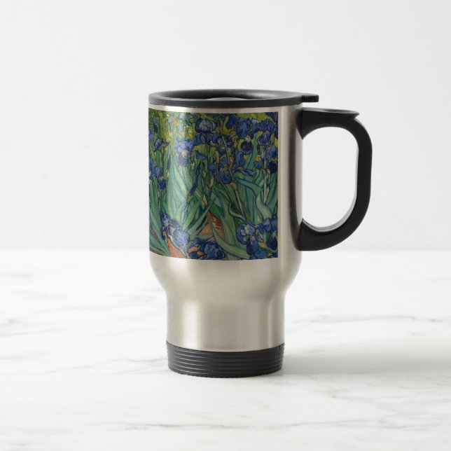 Irises by Van Gogh Travel Mug (Right)