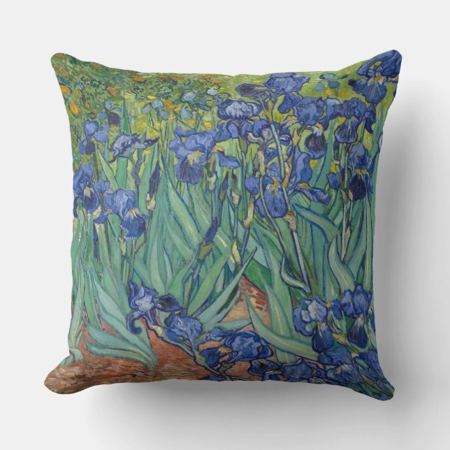 Irises by Vincent Van Gogh Cushion (Front)