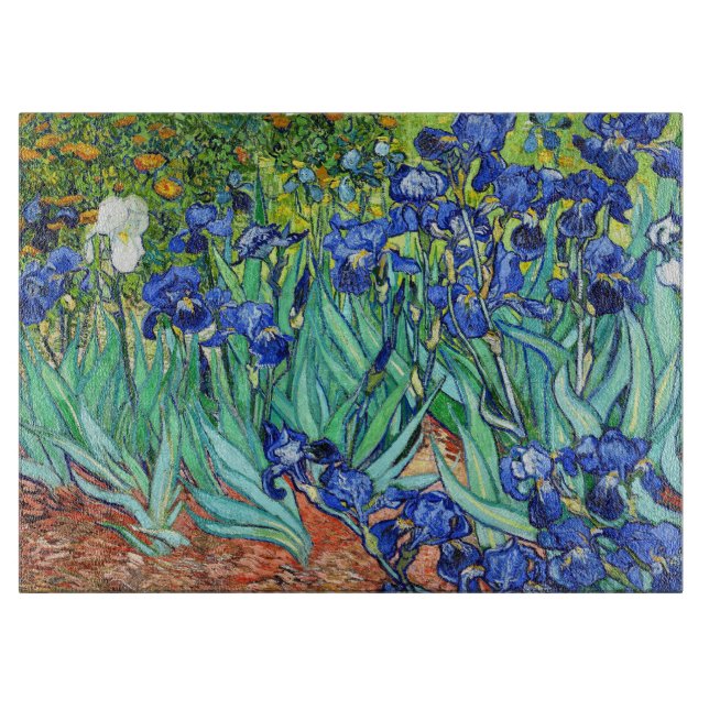 Irises By Vincent Van Gogh Cutting Board (Front)