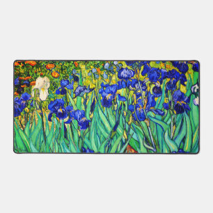 Irises by Vincent Van Gogh Desk Mat