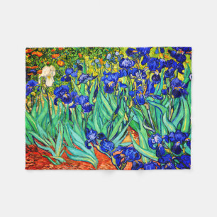 Irises by Vincent Van Gogh Fleece Blanket