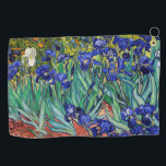 Irises by Vincent van Gogh Golf Towel<br><div class="desc">Irises by Vincent van Gogh,  1889.</div>